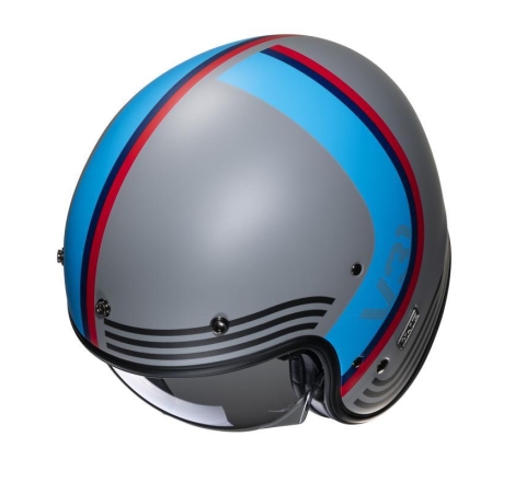 Casco Jet Hjc V31 BYRON Grigio Azzurro Opaco