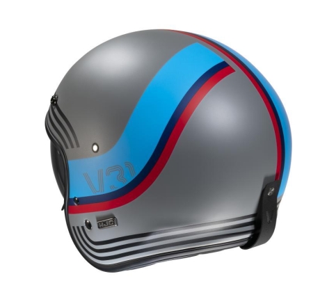 Casco Jet Hjc V31 BYRON Grigio Azzurro Opaco