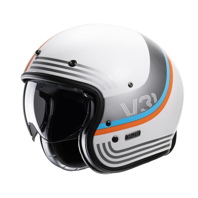 Casco Jet Hjc V31 BYRON Bianco Grigio