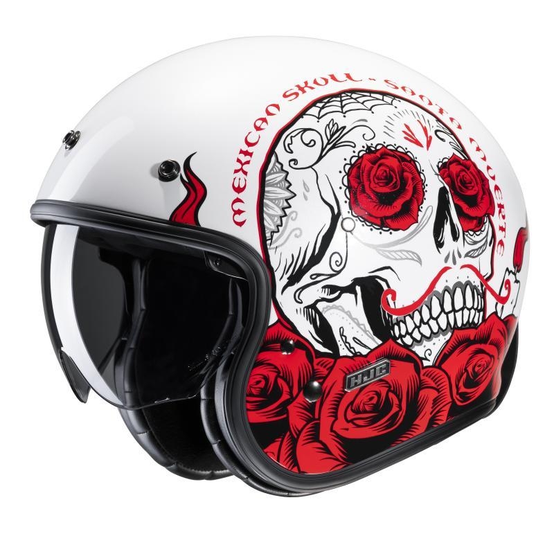 Casco Jet Hjc V31 DESTO Bianco Rosso