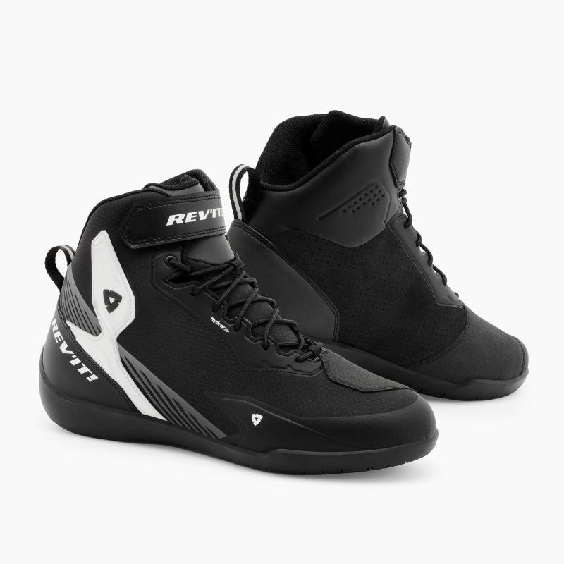 Scarpe moto Rev'it G-Force 2 H2O Impermeabile Nero Bianco