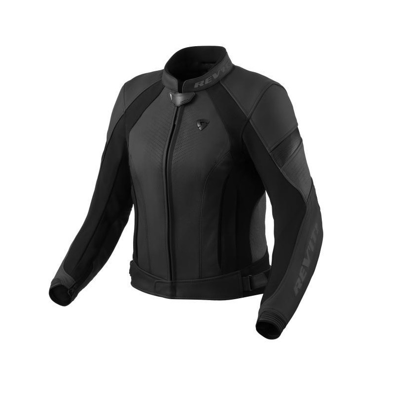 Giubbino moto Rev'it in pelle Xena 4 Ladies Nero Antracite