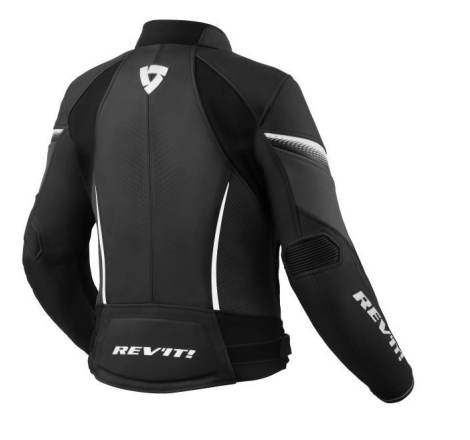 Giubbino moto Rev'it in pelle Xena 4 Ladies Nero Bianco