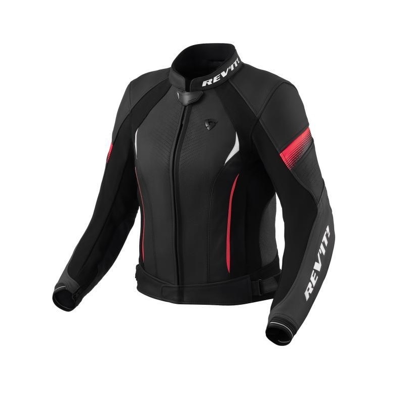 Giubbino moto Rev'it in pelle Xena 4 Ladies Nero Rosa