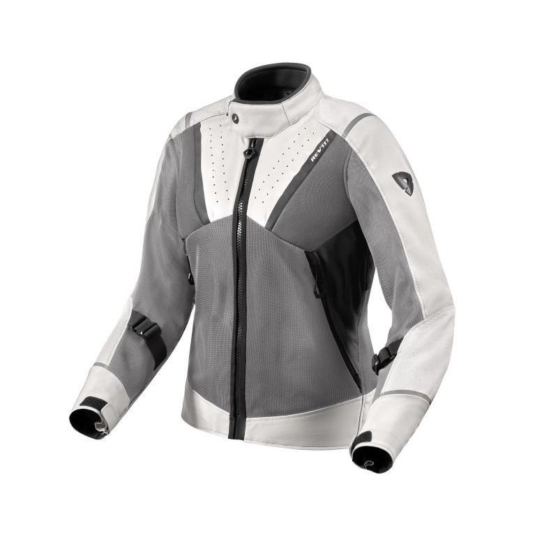 Giubbino moto in Tessuto traforato Estivo Rev'it 2 Airwave 4 Ladies Argento Antracite