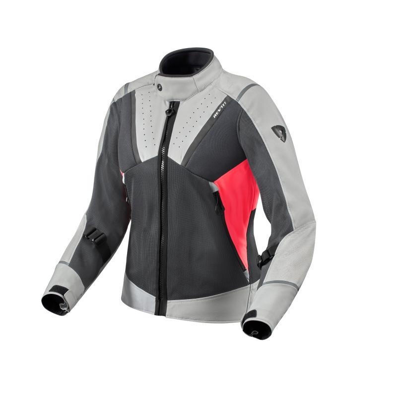 Giubbino moto in Tessuto traforato Estivo Rev'it 2 Airwave 4 Ladies Grigio Rosa