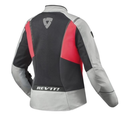 Giubbino moto in Tessuto traforato Estivo Rev'it 2 Airwave 4 Ladies Grigio Rosa
