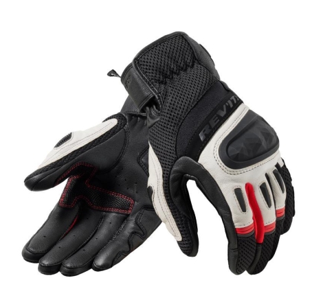 Guanti Moto Pelle Rev'it Dirt 4 Nero Rosso