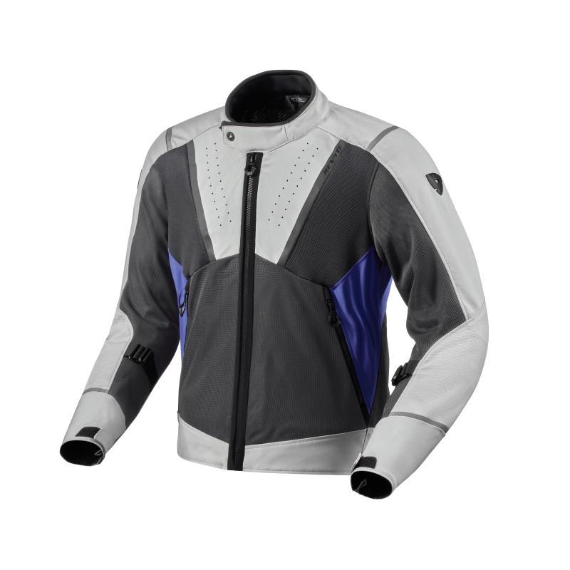 Giubbino moto Rev'it Airwave 4 Estivo Grigio Chiaro Blu