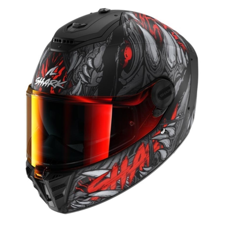 Casco Integrale Shark SPARTAN RS SHAYTAN Opaco Nero Rosso Antracite