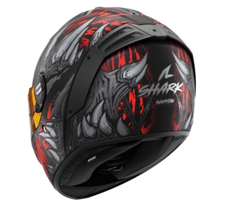 Casco Integrale Shark SPARTAN RS SHAYTAN Opaco Nero Rosso Antracite