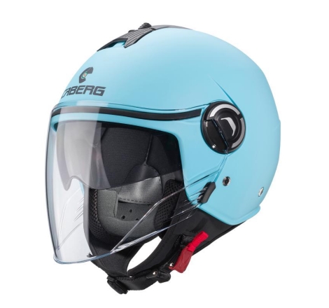 Casco Jet Caberg  Riviera V4 X Azzurro Opaco