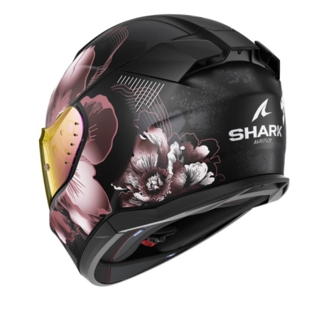 Casco Integrale Shark D-SKWAL 3 MAYFER Nero Opaco Viola Oro