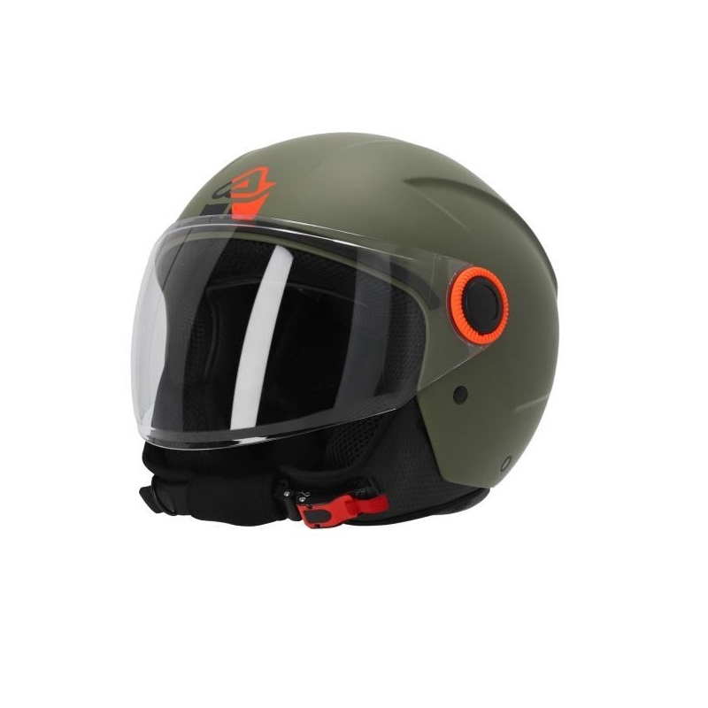 Casco Jet Acerbis Brezza Verde Militare Opaco