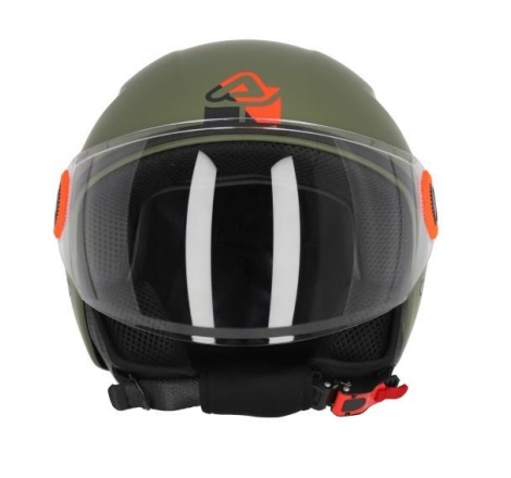 Casco Jet Acerbis Brezza Verde Militare Opaco