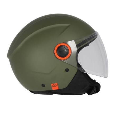 Casco Jet Acerbis Brezza Verde Militare Opaco