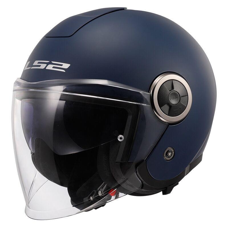 Casco Jet Ls2 Of 620 Blu Navy Opaco