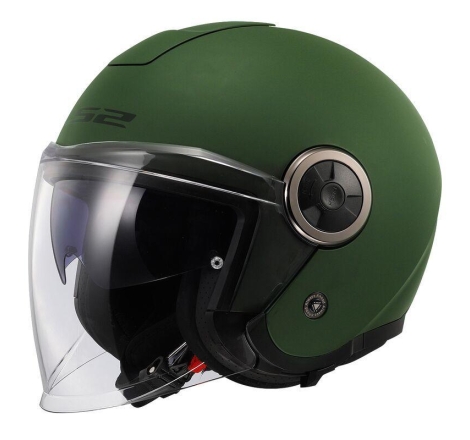 Casco Jet Ls2 Of 620 Opaco Verde Militare
