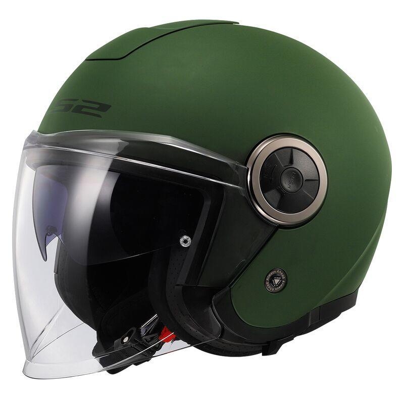 Casco Jet Ls2 Of 620 Opaco Verde Militare