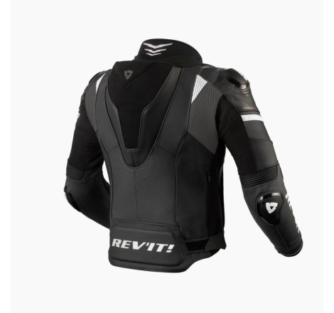 Giubbino moto Rev'it in pelle Hyperspeed 2 Pro Nero Antracite