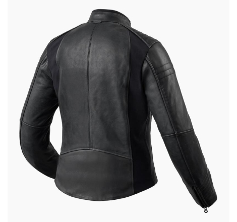 Giubbino moto Rev'it in pelle Coral Ladies Nero