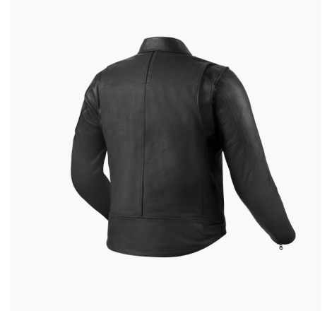 Giubbino moto Rev'it in pelle di Bufalo Huxley Nero