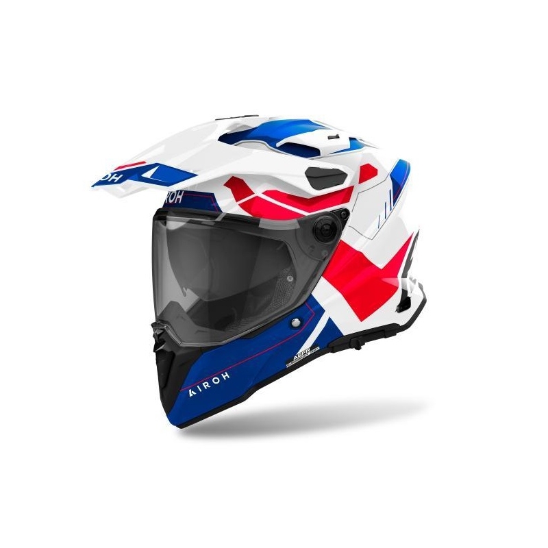 Casco Enduro AirohCommander 2  REVEAL Blu Rosso