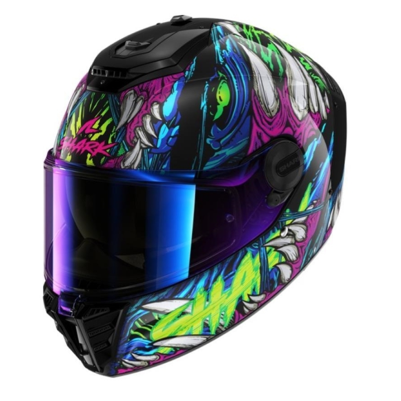 Casco Integrale Shark SPARTAN RS SHAYTAN Nero Verde Viola