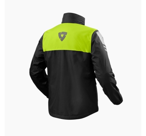 Giacca Antipioggia Rev'it Nitric 4 H2O Nero Giallo Neon
