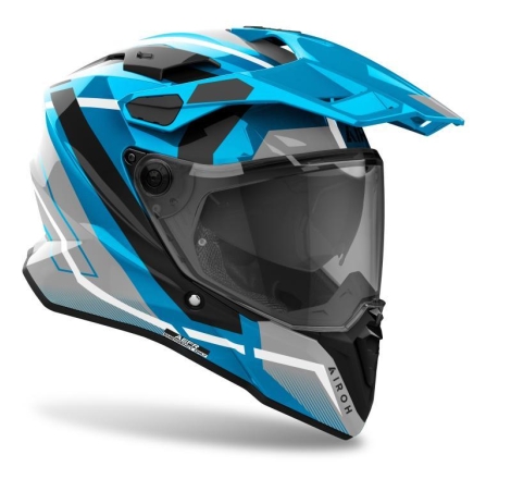 Casco Enduro Airoh Commander 2 MAVICK Cerulean Blu