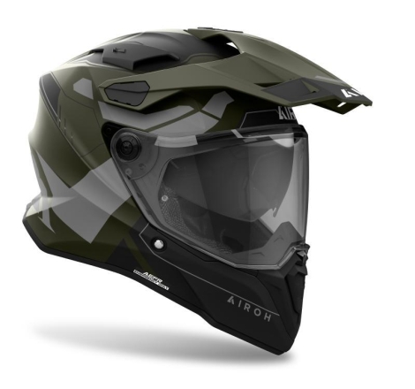 Casco Enduro Airoh Commander 2 REVEAL Verde Militare Opaco