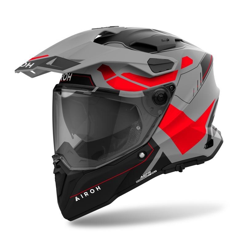 Casco Enduro Airoh Commander 2 REVEAL Rosso Fluo Opaco