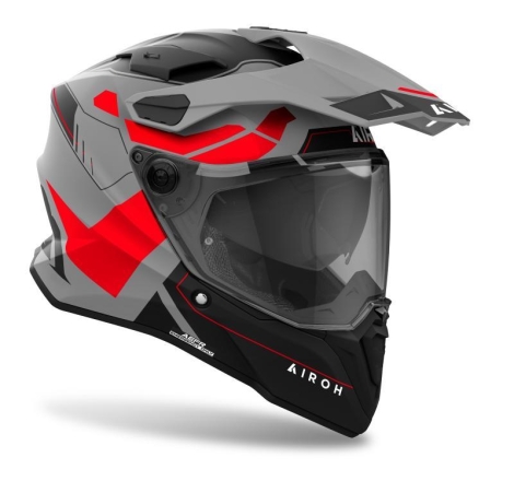 Casco Enduro Airoh Commander 2 REVEAL Rosso Fluo Opaco