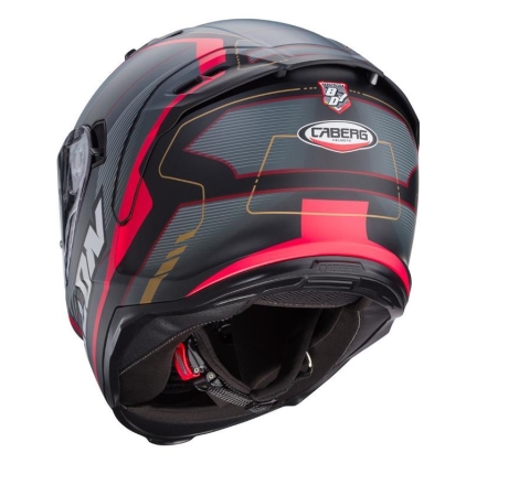 Casco integrale Caberg Avalon X Optic Nero Grigio Rosso Opaco