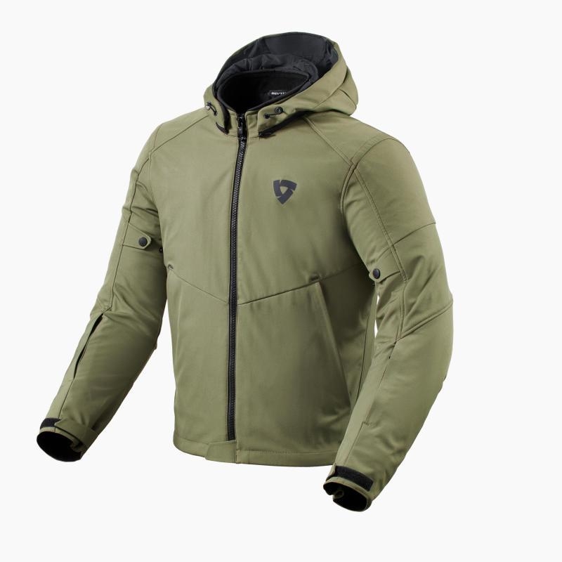 Giubbino moto Rev'it Afterburn H2O impermeabile Verde