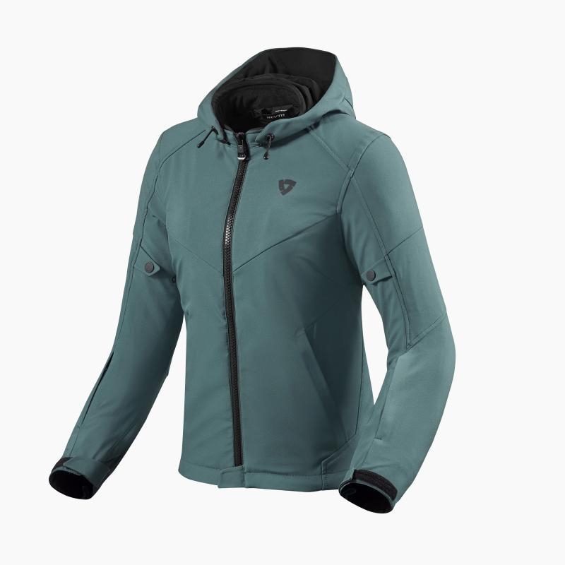 Giubbino moto Rev'it Afterburn H2O Ladies impermeabile Verde Scuro