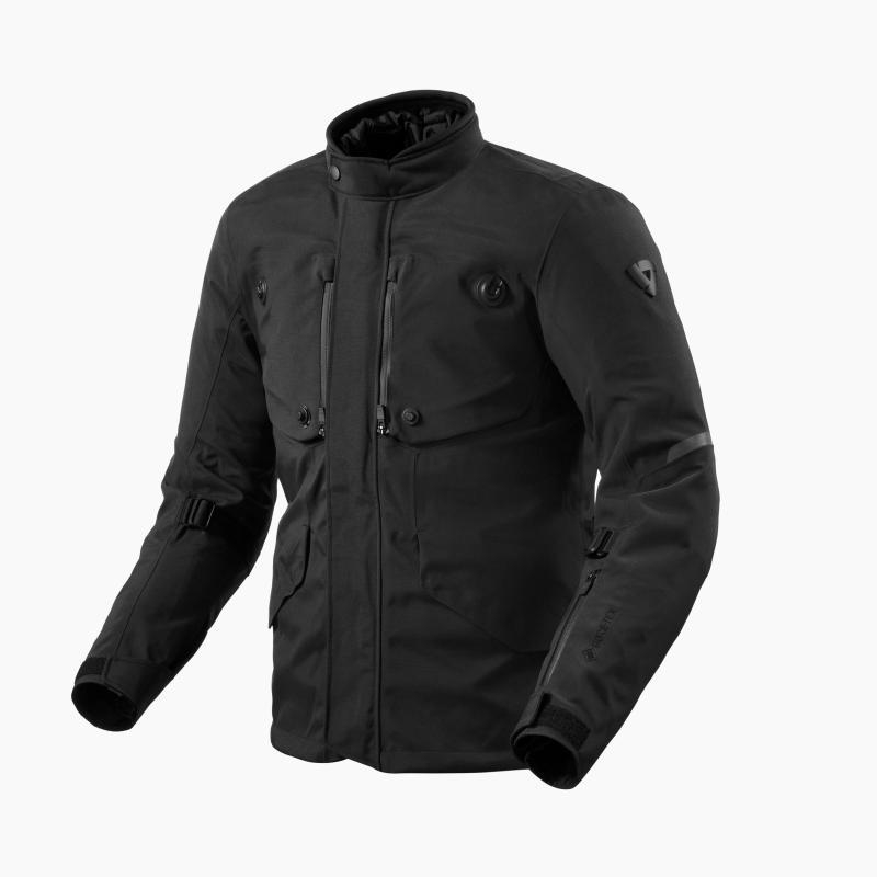 Giacca moto in tessuto Rev'it Trench 2 Gore-Tex Laminato Nero