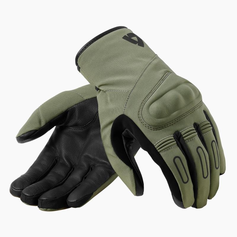 Guanti Moto in Tessuto Invernale Rev'it Cassini H2O Impermeabili Verde
