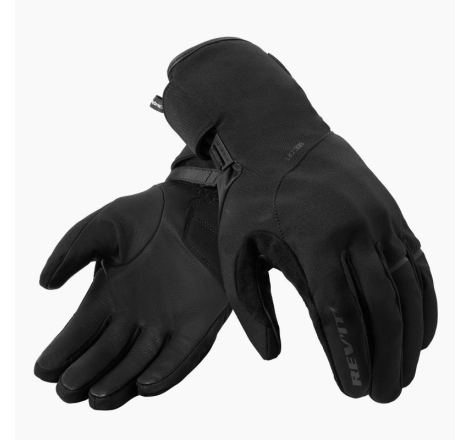 Guanti Moto in Tessuto Invernale Rev'it Antigo H2O Impermeabile Nero