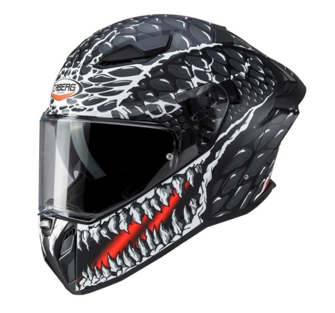 Casco Integrale Caberg Drift Evo II Crok Nero Antracite Rosso Opaco