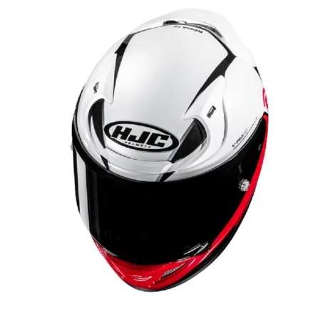 Casco Integrale Hjc RPHA 12 KOS Bianco Rosso Nero