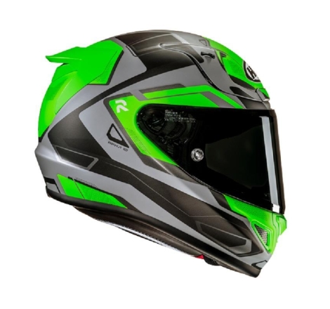 Casco Integrale Hjc RPHA 12 BRELS Verde Grigio Nero Opaco
