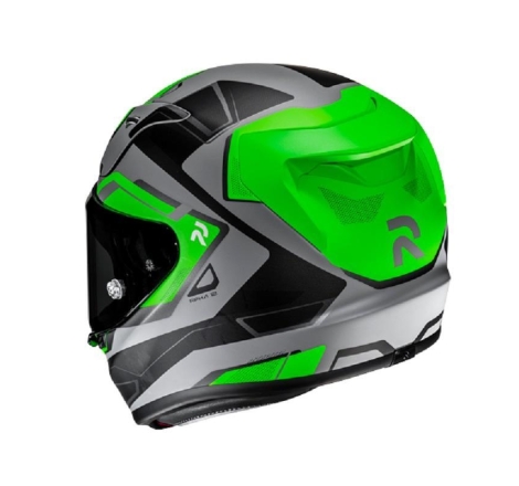 Casco Integrale Hjc RPHA 12 BRELS Verde Grigio Nero Opaco