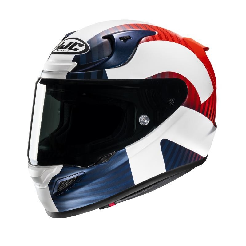 Casco Integrale Hjc RPHA 12 OTTIN Bianco Blu Rosso Opaco