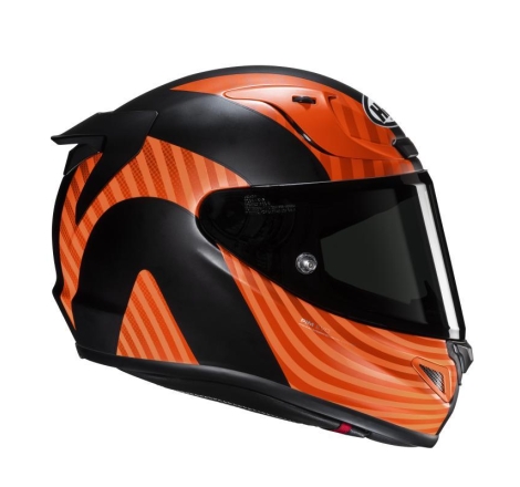Casco Integrale Hjc RPHA 12 OTTIN Verde Arancio Nero Opaco