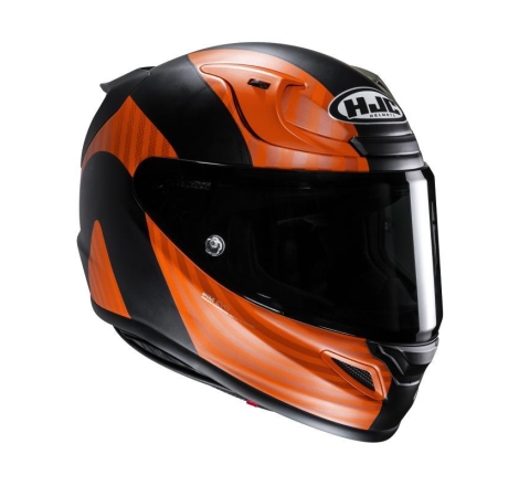 Casco Integrale Hjc RPHA 12 OTTIN Verde Arancio Nero Opaco