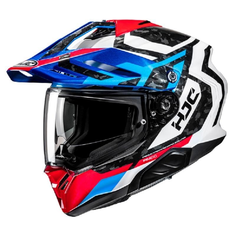 Casco Enduro Stradale Hjc RPHA 60 DAKAR Rosso Bianco Blu