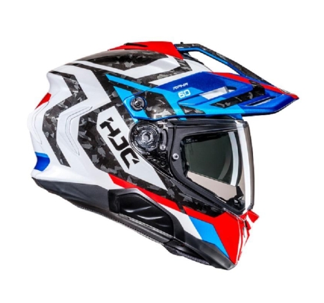 Casco Enduro Stradale Hjc RPHA 60 DAKAR Rosso Bianco Blu