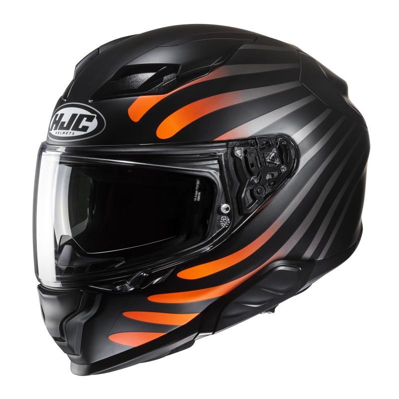 Casco Integrale Hjc F71 ZEN Nero Arancio Opaco