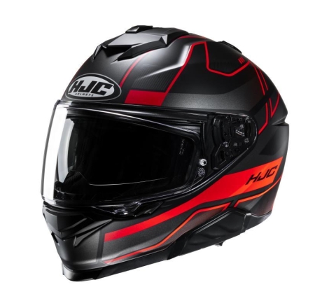 Casco Integrale Hjc I71 IORIX Nero Rosso Opaco